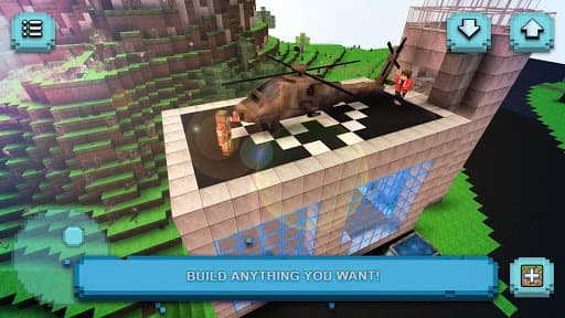 Helicopter Craft: Flying & Crafting Game 2018 screenshot 2