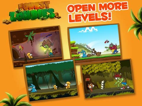Forest Zombies Run Free - Flick Zombie Temple Attack Game Version 2 screenshot 4