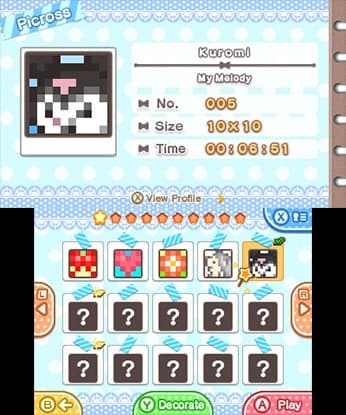 Sanrio characters Picross screenshot 3