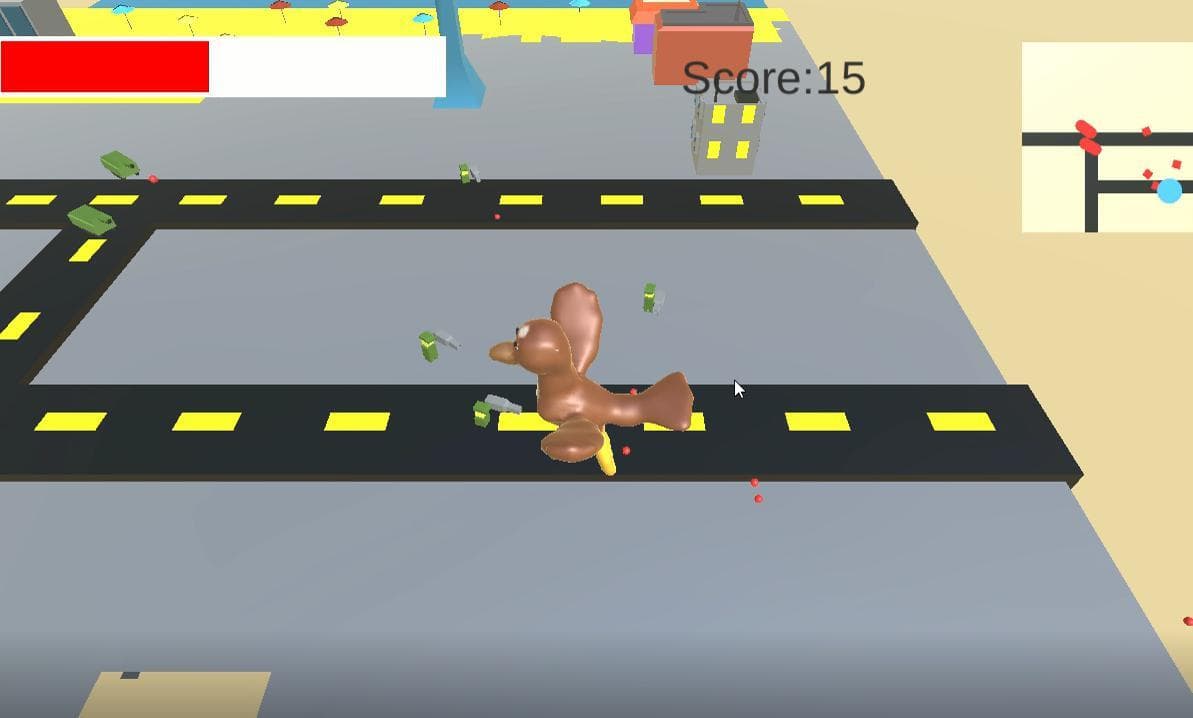 Bird attack in the city