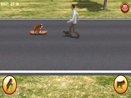 Bulldog on Skateboard 3D screenshot 5