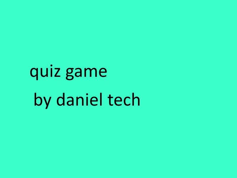 Quiz Game (Sussy420)
