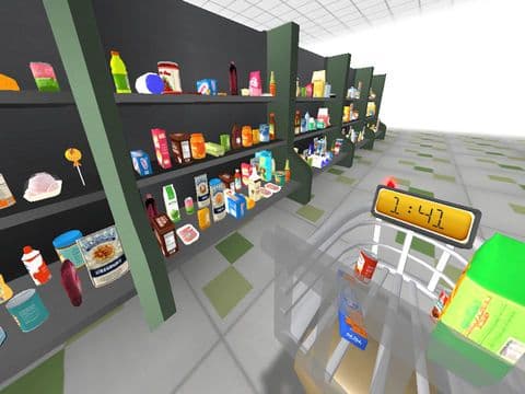 Virtual Reality Hidden Objects: the shopping list
