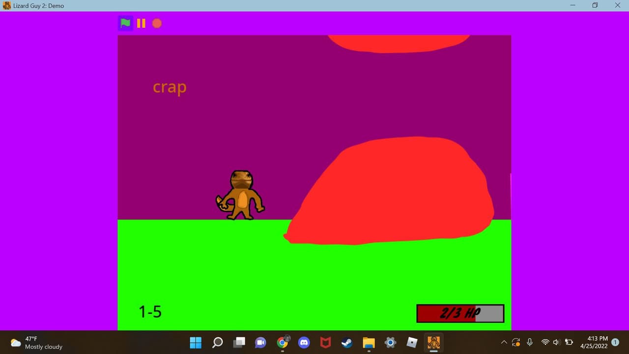 Lizard Guy Platformer 2 Demo screenshot 2