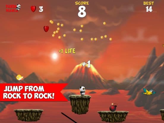 Panda Mania Jumper - Jump the Bamboo Game screenshot 2