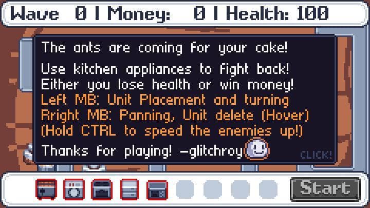 [LD40] What is this? A Cake for Ants? screenshot 3