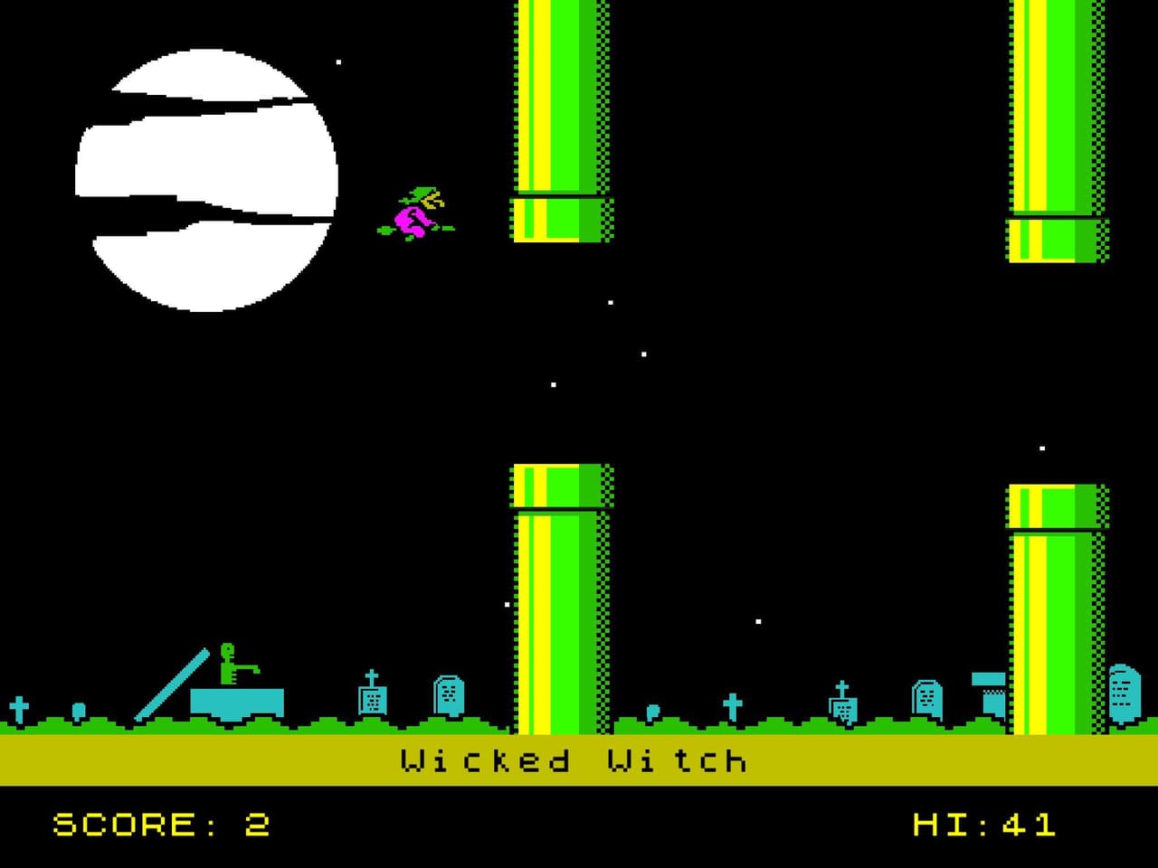 Wicked Wicked: ZX Spectrum Demake screenshot 2
