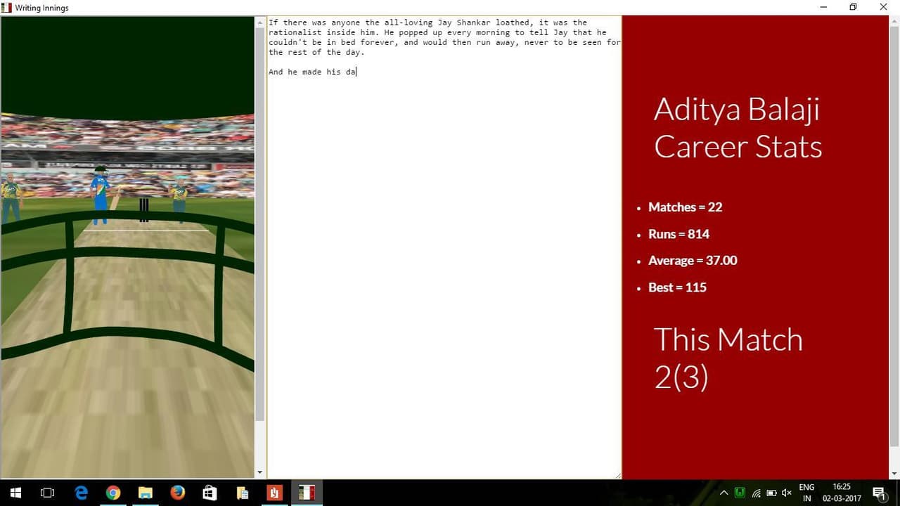 Writing Innings screenshot 2