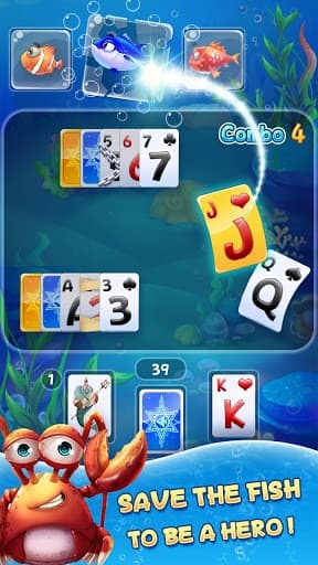 Solitaire TriPeaks - Fish Rescue screenshot 4