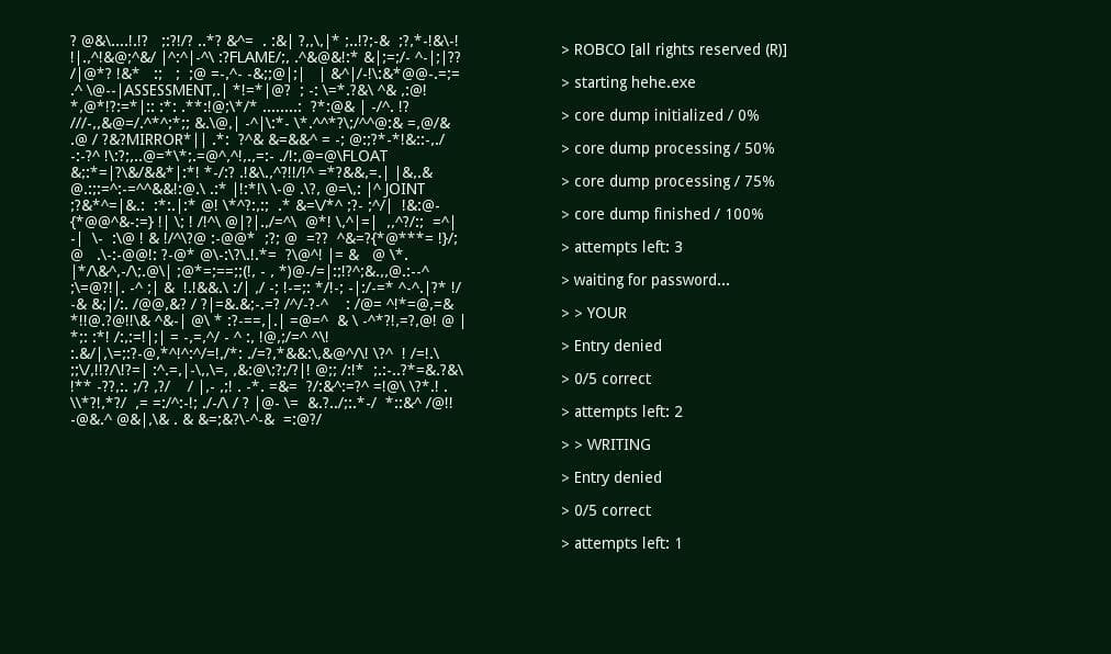 fallout hacking minigame screenshot 3