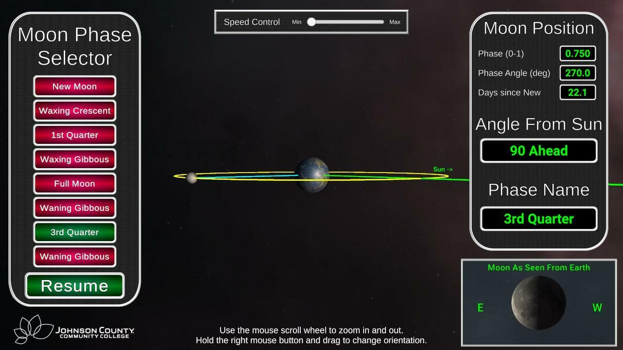 Lunar Phases Simulator