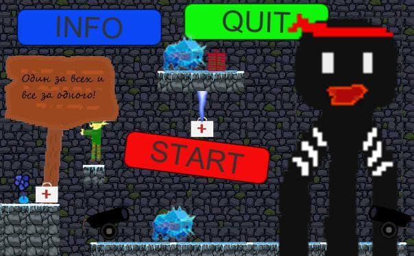 Stickman Fight - save presents and New Year
