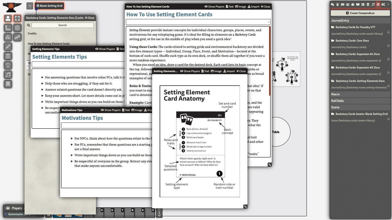 Backstory Cards: Expansion Pack #3 for Foundry VTT