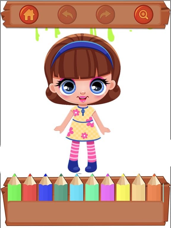 Dolls Coloring Book screenshot 3