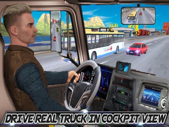 In Truck Driving Highway Games screenshot 2