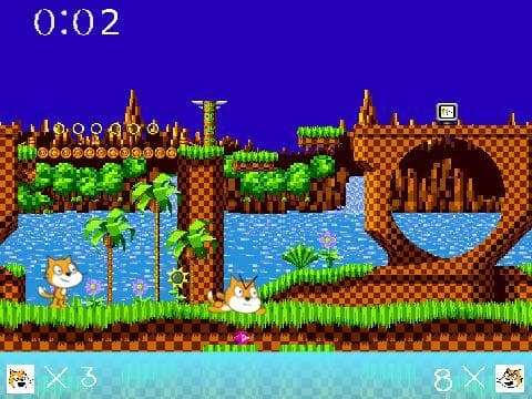 Sonic battle with scratch cats screenshot 3