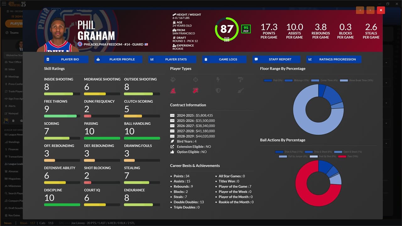 Draft Day Sports: Pro Basketball 2025 screenshot 3