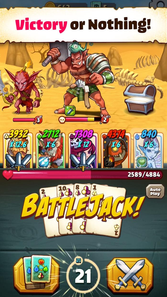 Battlejack: Blackjack RPG screenshot 2