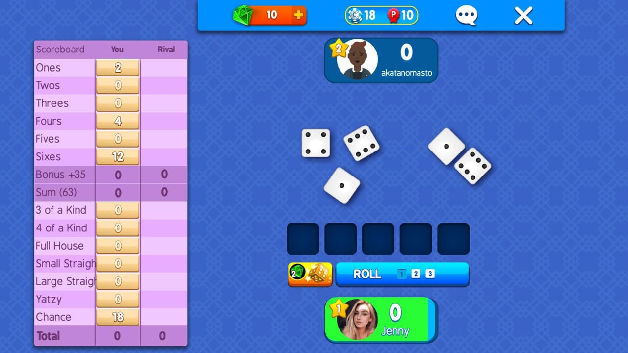 Yatzy Arena screenshot 4