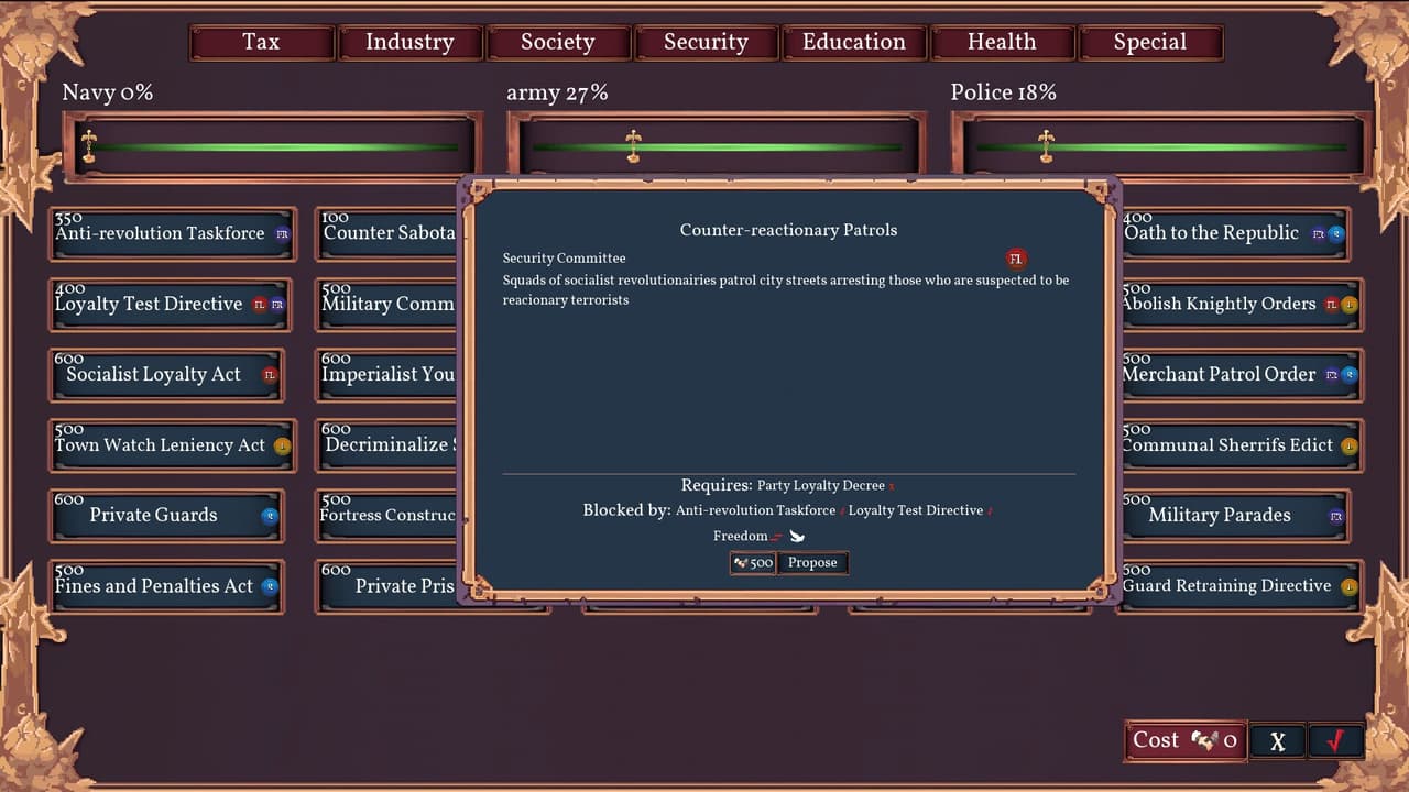 Fantasy Senate Simulator screenshot 5