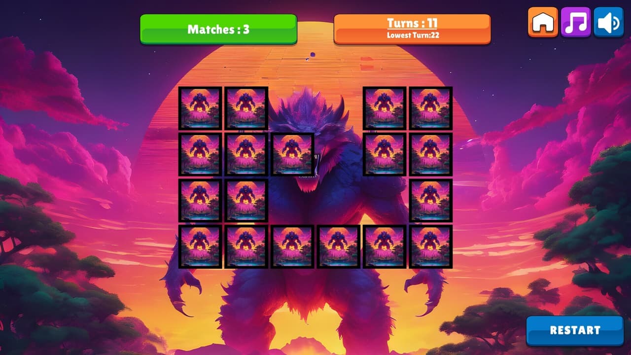 OG Memory: Synthwave Monsters screenshot 5