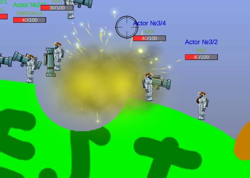 Worms-like screenshot 4