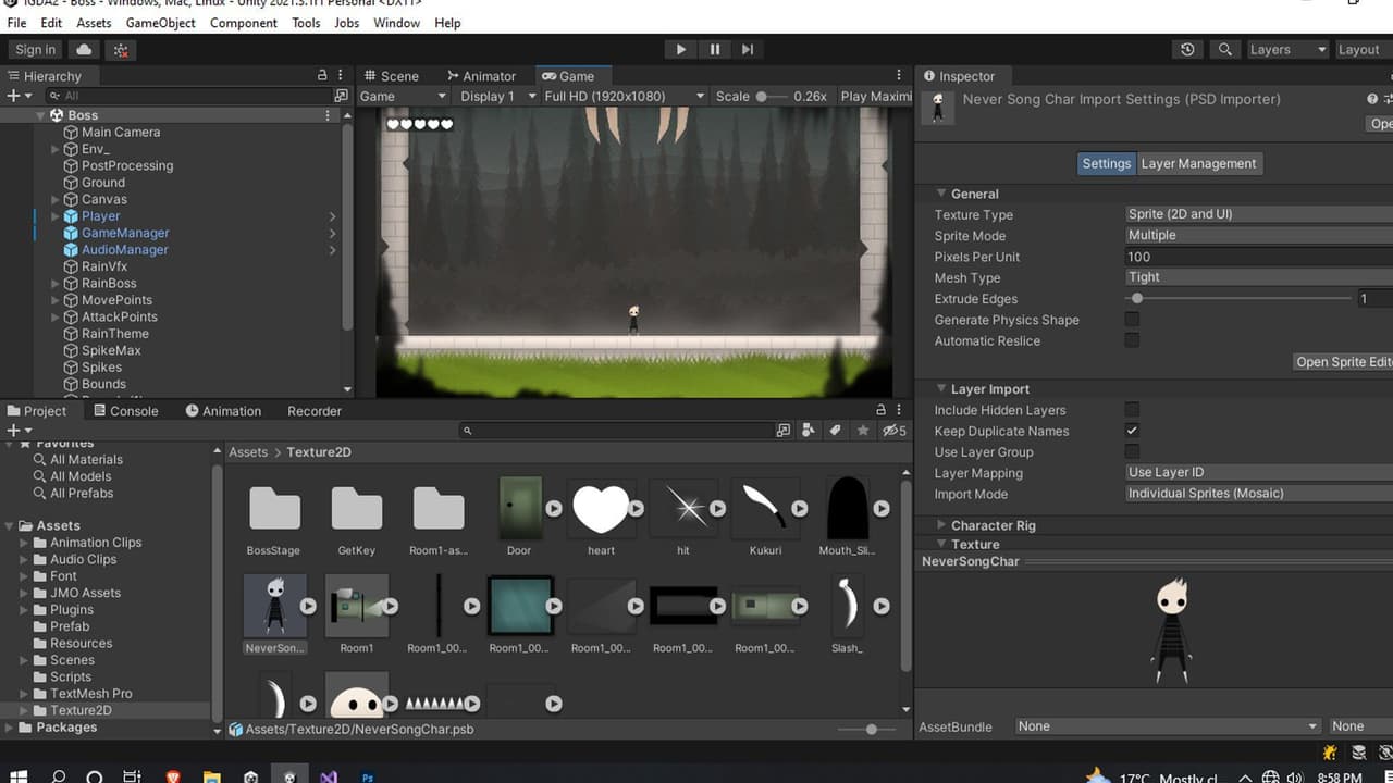 Rain Wept Monster - IGDA Game Jam 2023 (Inspired by Thomas Brush - Neversong)