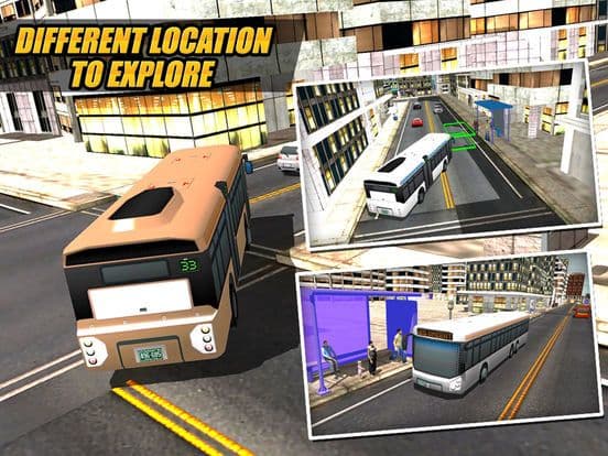 Real Modern city Bus driving simulator 3d 2016 - transport passengers through real city traffic screenshot 2