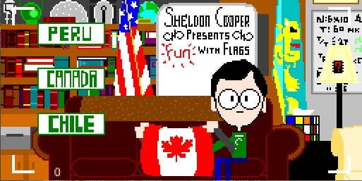 Sheldon Cooper presents Fun with Flags