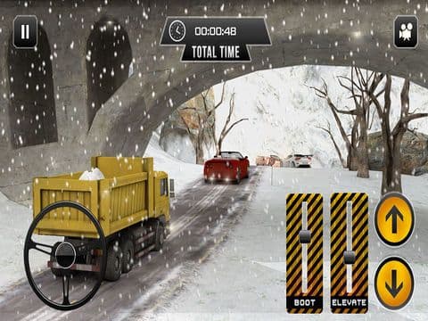 Winter Snow Euro Dump Truck Driver 3D screenshot 3