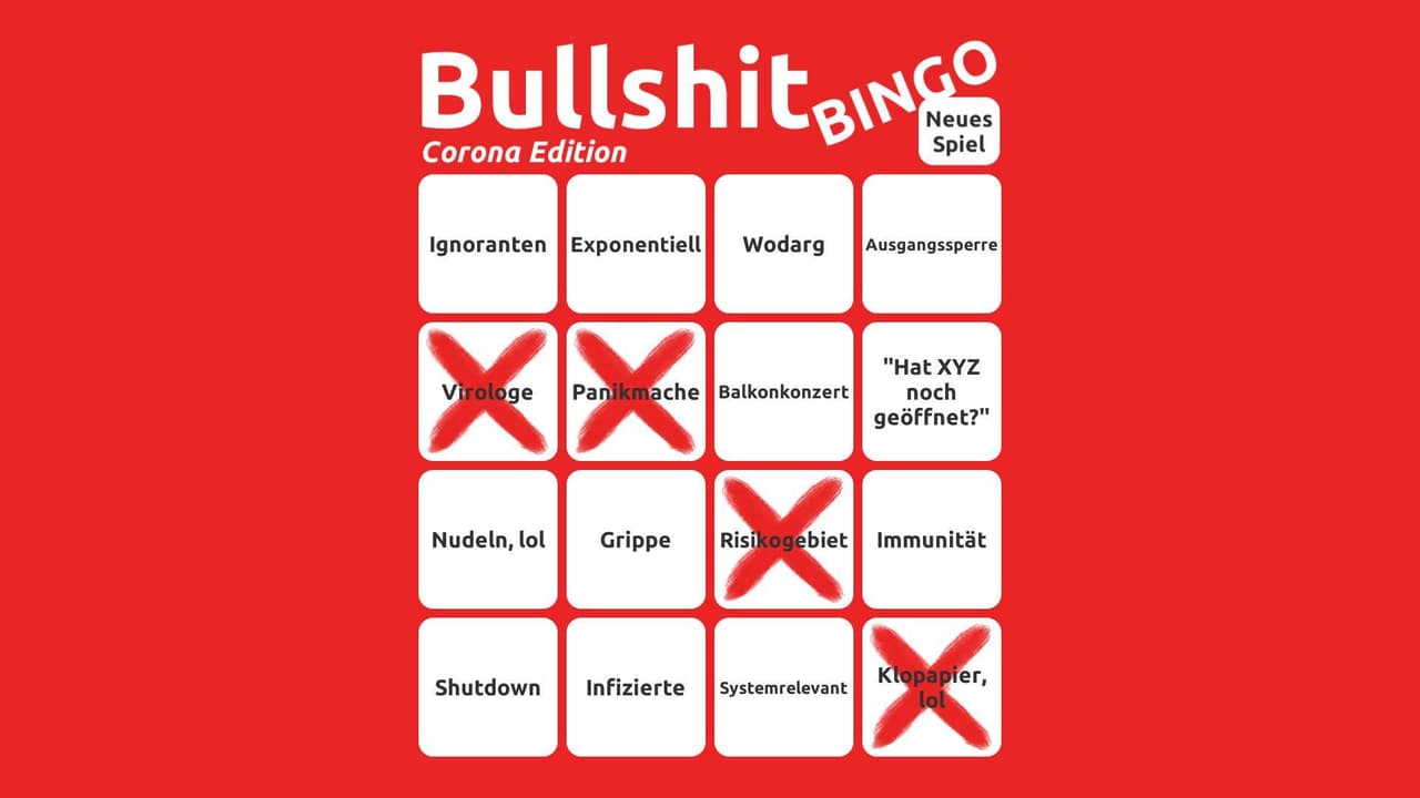 Bullshit Bingo Corona Edition