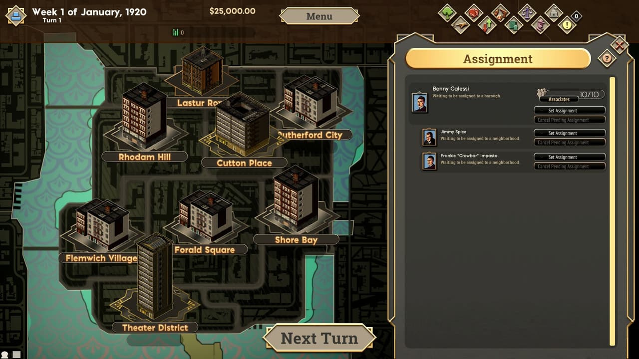 The Commission 1920: Organized Crime Grand Strategy screenshot 3