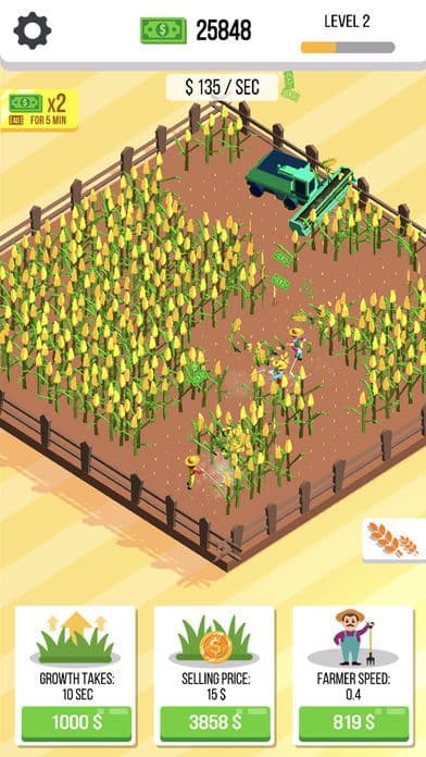 Harvester idle: cut the weed screenshot 3