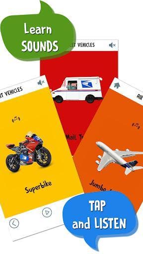 First Words for Baby: Vehicles screenshot 3