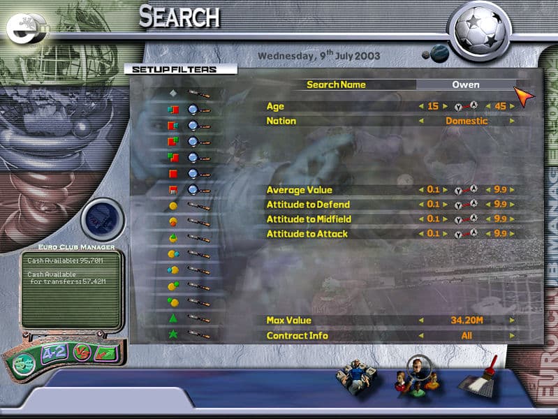 Euro Club Manager 03/04 screenshot 3