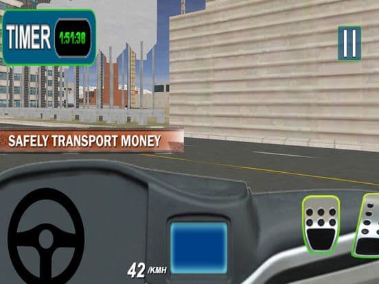 Bank Cash Truck Driving