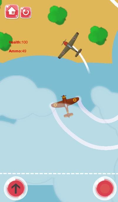 2D Top Down Shooter - Destroy The Planes (Infinite Mobile Game)