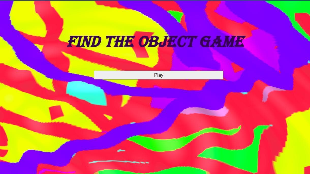 Find The Object Game (IMPOSSIBLE+!!!1!!!11!)