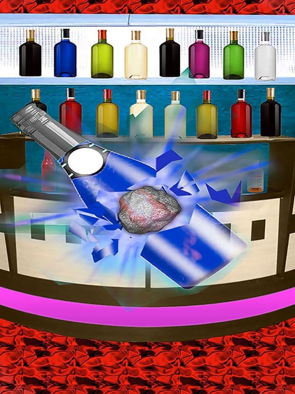 Bottle Shoot With Stone - 3D Bottles Shootout Training with rocks and Stones screenshot 3