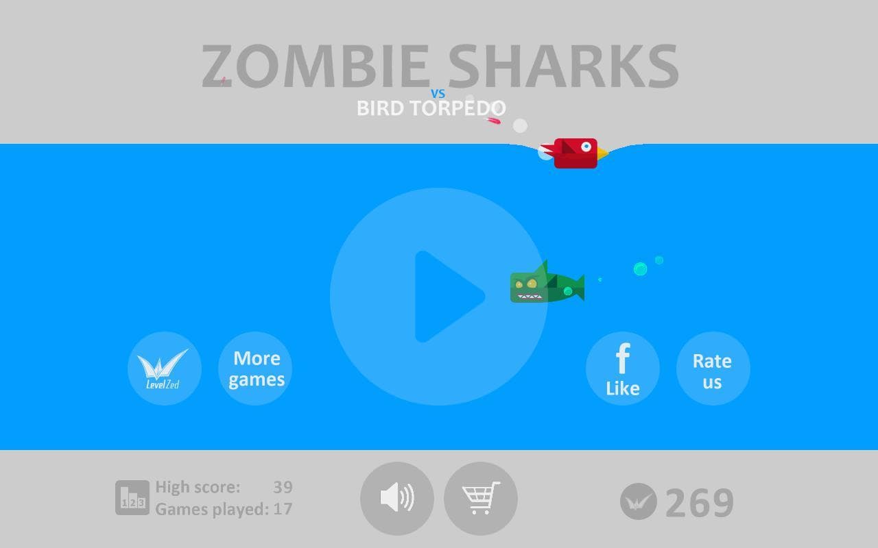 Shark Zombies vs Bird Torpedo screenshot 4