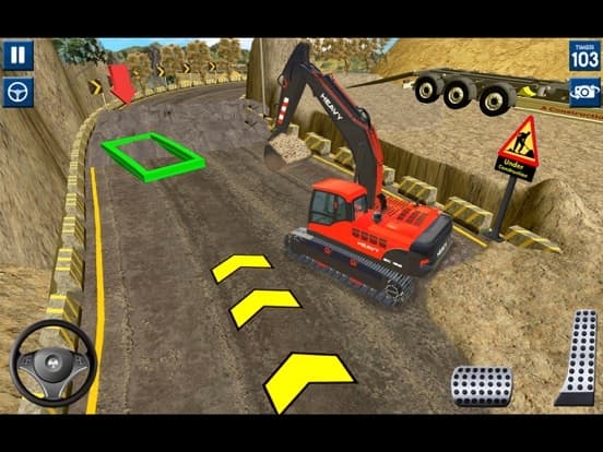 Construction Excavator Game 3d screenshot 5
