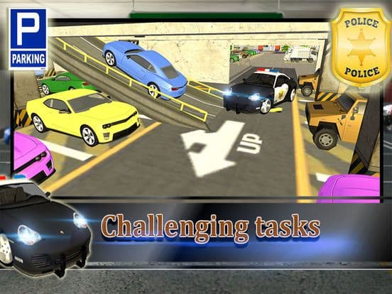 Modern Police Car Parking 3d: free simulation gam screenshot 5