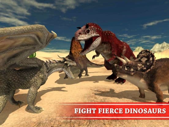 Dragon VS Dinosaurs Simulator - Monster Survival screenshot 3