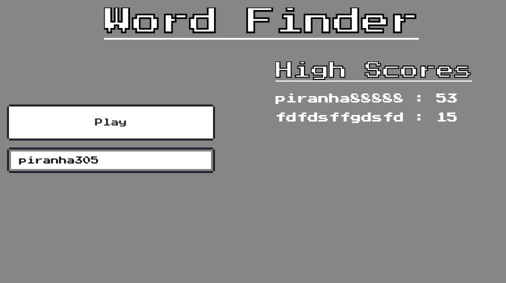 Word Finder (Piranha305)