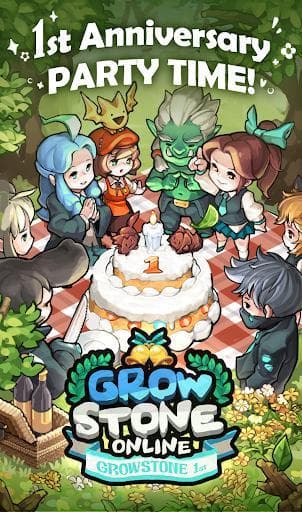 Grow Stone Online: 2d pixel RPG, MMORPG game screenshot 2