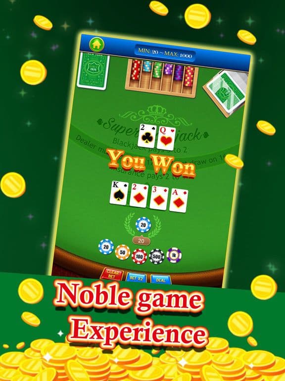 Blackjack+ Classic 21 poker game