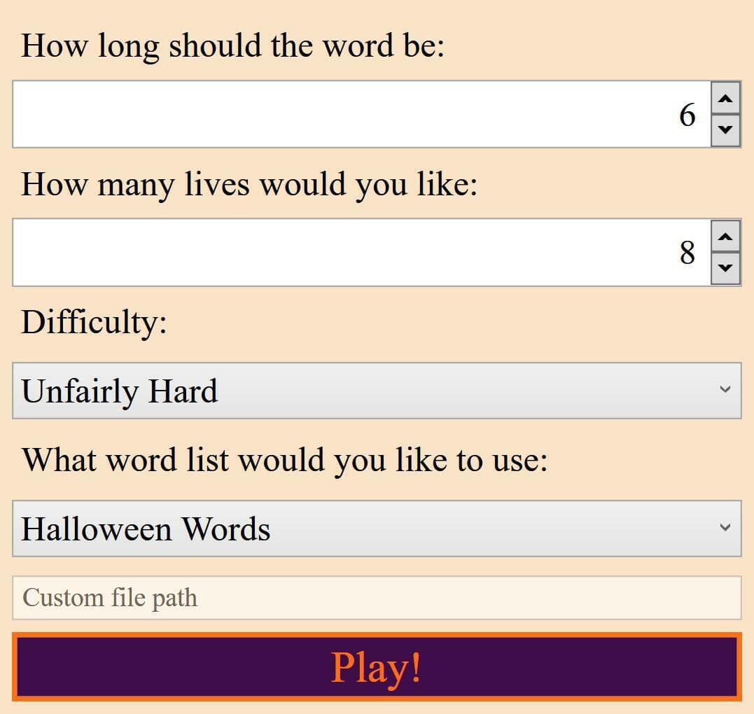 Unfair Hangman screenshot 2