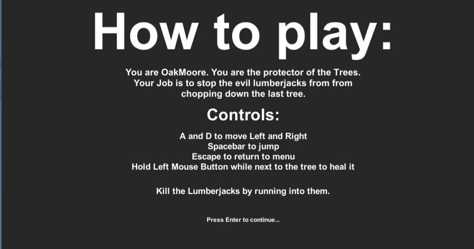 OakMoore: Protector of the Trees screenshot 3