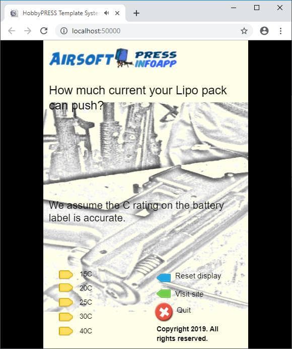 Find out how many Amps your airsoft lipo pack can push