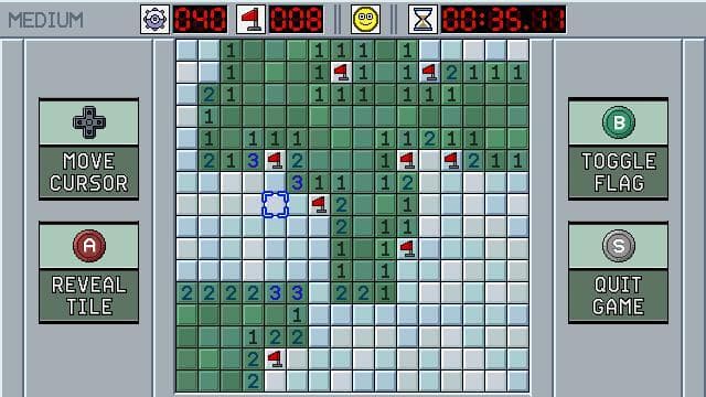 MineSweeper (Vircon32) screenshot 3